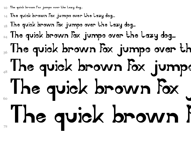 Little Cowboy font waterfall